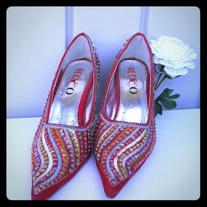 Redtco red shoes size 7.5